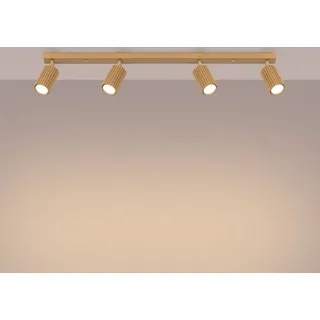 Sollux KARBON 4L 4xGU10 gold Aluminium 16,5x6,5x81cm