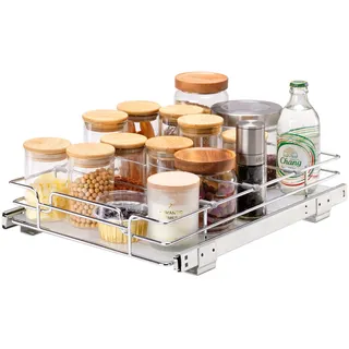 Vevor ausziehbares Gewürzregal Spülschrankregal Küchenschrank, Schiebeschublade Waschbecken Gewürzregal Schrank Organizer Unterschrankregal Spülschrank Mehrzweck