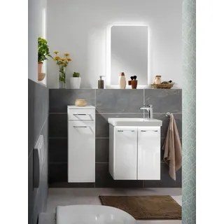 Fackelmann Waschbeckenunterschrank Milano Weiß 52 cm