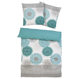 Tesso Linon petrol 155 x 220 cm + 80 x 80 cm