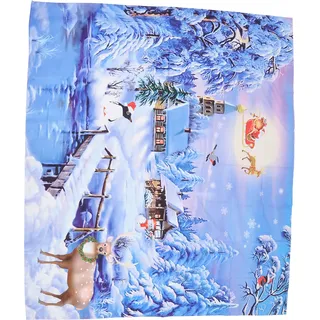 Weihnachten Wandteppich HD Print bunte nahtlose modische multifunktionale Wand hängenden Hintergrund für Parteien Feiern (Muster 1)