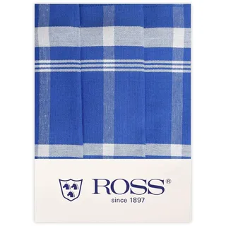 Ross - Exclusiv - Geschirrtücher Halbleinen - 0910-3er-Pack (50 x 70cm Blau)