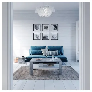 Vicco Couchtisch Beton Optik Weiß Wohnzimmertisch Beistelltisch Holztisch