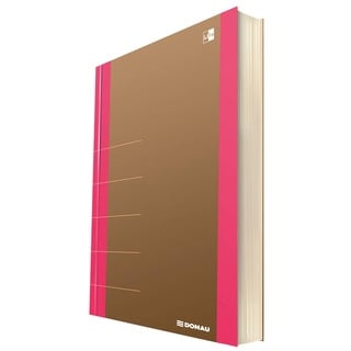 DONAU LIFE 1370001FSC-30 Notizbuch/ Notizblock kariert mit Organiser 80 Seiten, Softcover, Rosa Für Büro, Schule und Zuhause| als Tagebuch, Bullet Journal, Schreibheft| Stilvolles design| die FSC®