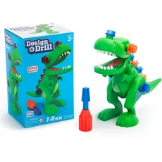 Learning Resources Design & Drill T. Rex Dinosaurier, Spielzeug zum Auseinanderbauen, 12 Teile und 1 Schraubenzieher – MINT-Spielzeug, Dinosaurier-Spielzeug, Kindergeschenke, Altersstufen 3+