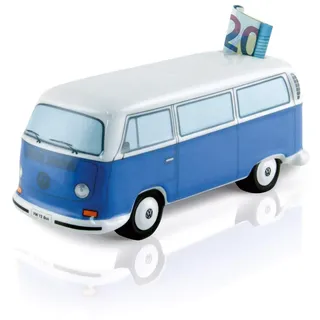 BRISA VW Collection - Volkswagen Spar-Büchse-Schwein-Dose im T2 Bulli Bus Design (Classic Bus/Blau)