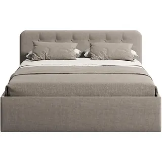 home collective Polsterbett 160 x 200 cm Beige