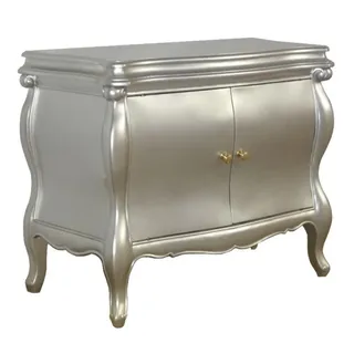 Casa Padrino Barock Kommode Vienna Silber 95 cm Schrank