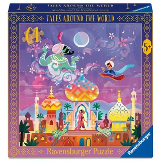 Ravensburger Kinderpuzzle 12004207 - Märchen aus Aller Welt (Tales Around The World) - Aladin und die Wunderlampe - Ab 5 Jahren - Hochwertiges Puzzle - Dicker, Stabiler Karton