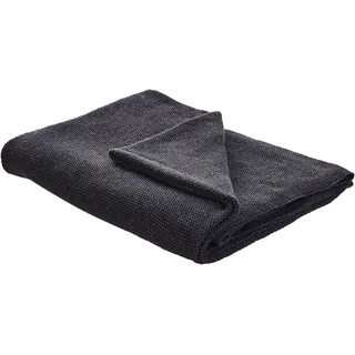 Beliani Asaka Kuscheldecke 130 x 180 cm Grau/Silber