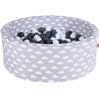 Knorrtoys® Bällebad »Soft, Grey White Clouds« mit 300 Bällen Grey/creme; Made in Europe, grau