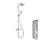 Croma Duschsystem 220 1jet mit Thermostat Silber 27185000
