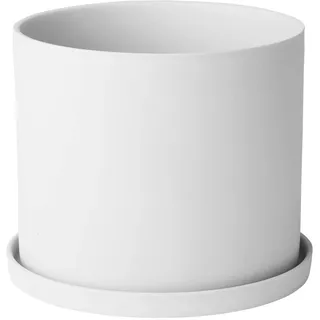 BLOMUS -Nona- Kräutertopf Größe S, sanfter Weißton, Elegantes Wohnaccessoire, Farbe: Lilienweiß (66516)