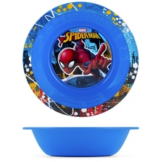 Lulabi Spiderman Piatto Fondo in Polipropilene, 15,5cm, Blu