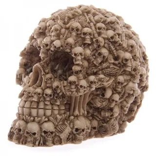 Totenkopf übersäht mit Totenköpfen Schädel Gothik Skull