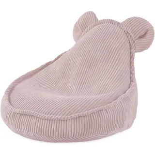 MISIOO Sitzsack Kinder Bean Bag - Sitzsack Mit Füllung - Waschbares Abdeckung - Corduroy Premium 100% Polyester - Stabil und Weich - 68x45 cm - Rosa