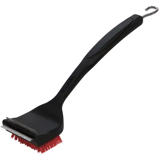 Char-Broil Grillbürste 44 cm Edelstahl, Holz schwarz, rot
