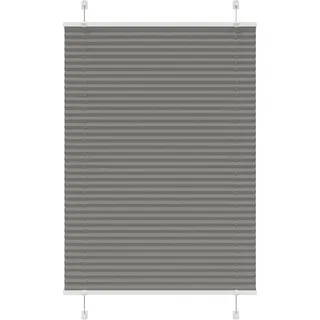 Plissee Anthrazit 100x150 cm Stoffbreite 99,4 cm Polyester - Grau