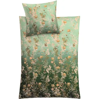 KLEINE WOLKE Zahra Floral Grün 135 x 200 cm + 80 x 80 cm