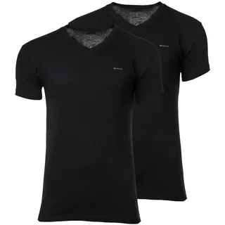 GANT V-Neck T-Shirt schwarz M