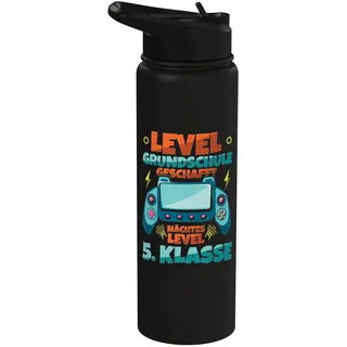 Level Grundschule Geschafft Nächstes Level 5. Klasse Schule Stainless Steel Insulated Water Bottle