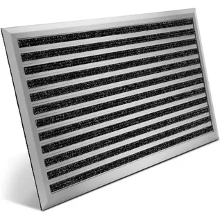 bomoe AluGant dl Alu-Fußmatte Silber,