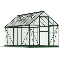 Bild Hybrid Alu grün Polycarbonat 0,7 mm/Dach HKP 4 mm 7,9 m2 inkl. Fundament