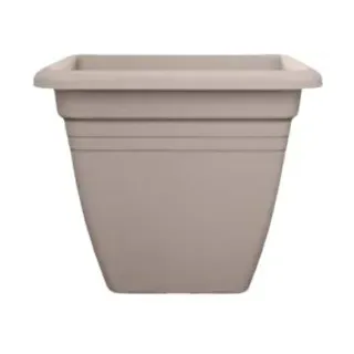Florus Vase Mediterran Quadro 30CM Warm , Taupe