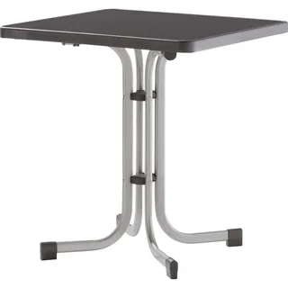 Sieger Gartenklapptisch 70 x 70 x 72 cm Grau