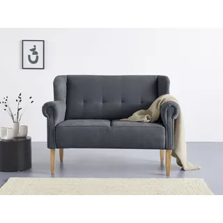 Home Affaire Couch Mikrofaser 2-Sitzer Grau