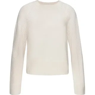 LASCANA Strickpullover mit Grobstrick-Details, Damen Pullover mit Rundhals, beige