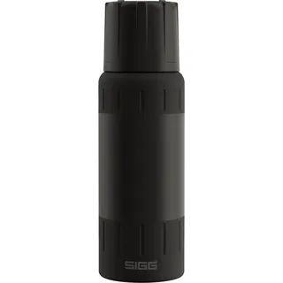 Sigg – Isolierte Trinkflasche – Thermosflasche Alpine Star Black, mit Becher – 15 St. Heiß, 56 St. Kalt – Kompakt & Robust – Auslaufsicher – BPA-frei – Outdoor, Camping & Wandern – Schwarz – 0,5L
