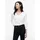 V-Ausschnitt-Pullover Ecru S