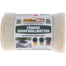 GardenWool, Pflanzen Winterschutz + Gartenvlies, Winterschutzmatte farbig weiss