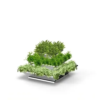 Hochbeet "HighBeet Rock" Mini aus verzinktem Blech - Silber