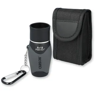 Carson MiniMight 6x18mm Taschenmonokular mit Schlüsselanhänger (MM-618)