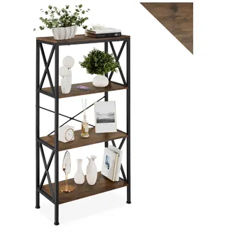 Tectake Regal 61,5 x 31,5 x 133,5 cm Dunkelbraun