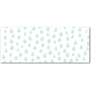 Tulup® Küchenrückwand Spritzschutz aus Glas -125x50 -Spritzschutz auf gehärtetes Glas Deko Kinderzimmer Tröpfchen