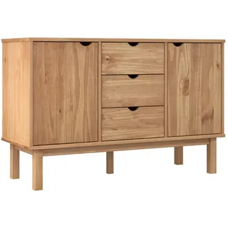 vidaXL Sideboard 113,5 x 73 x 43 cm Braun