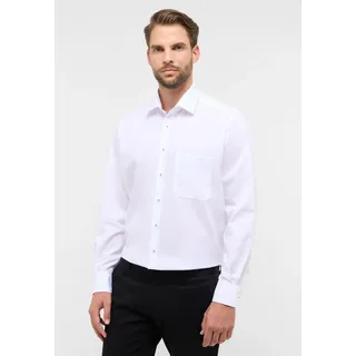 Langarmhemd ETERNA "COMFORT FIT", Herren, Gr. 42, Normalgrößen, weiß, Popeline, 100% Baumwolle, normal, Manschette, Hemden Langarmhemd, NON IRON (bügelfrei)