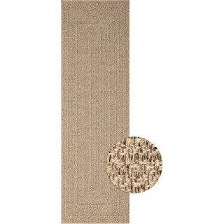 MERINOS Kenzy 2 Juteteppich 80 x 250 cm Beige