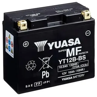 Yuasa Yt12b-bs Agm-batterie - Black / White - One Size