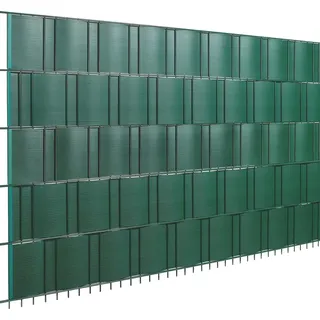 Floraworld Sichtschutzstreifen 201,5 x 19 cm Grün PVC 5 St.