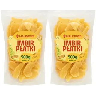 Malinowe kandierte Ingwerflecken ausgezeichnete 2x500g