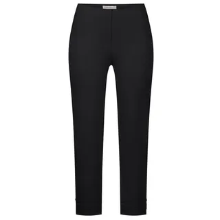 Stehmann Mode Stehmann Schlupfhose Ina15-602 in besonders leichter Sommer-Qualität Falten-Details am Saum schwarz 42