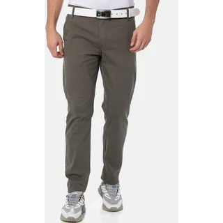 Chinohose CIPO & BAXX, Herren, Gr. 30, Länge 34, grün (khaki), Web, Obermaterial: 97% Baumwolle, 3% Elasthan, unifarben, slim fit normal, Hosen Chinohose