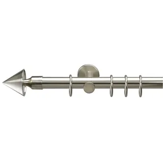 LIEDECO Vorhangstange Kegel 1-läufig Ø 20 mm 240 cm Silber