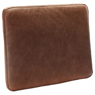 Livetastic Zierkissen , Dunkelbraun , Leder , Echtleder , Anilinleder , Füllung: Schaumstoff,Schaumstoff , rechteckig , 52x42x7 cm , Made in Eu , hochwertige Qualität , Heimtextilien, Wohntextilien, Kissen, Zierkissen