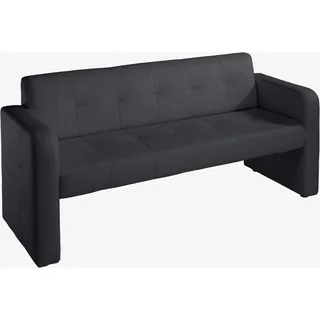 exxpo - sofa fashion Sitzbank »Barista Küchensofa, kompakte Stellmaße, Sitzhöhe 49cm« mit Rückenlehne, schwarz