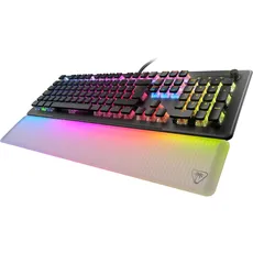 Turtle Beach Vulcan II Max – Gaming-Tastatur für PC, Tasten mit RGB-Hintergrundbeleuchtung, anpassbare Handgelenkauflagen, Titan-II-Schalter, Schwarz //AZERTY Französische Tastatur